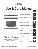 Crosley CRE3880GBBB Use & Care Manual предпросмотр