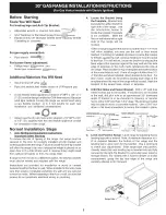 Предварительный просмотр 3 страницы Crosley CRG3110GWBB Installation Instructions Manual