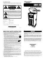 Предварительный просмотр 1 страницы Crosley Crosley CD Console CR44CD Instruction Manual