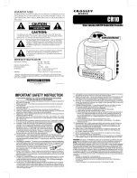 Crosley Crosley Diner Jukebox CR10 Instruction Manual preview