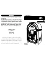 Предварительный просмотр 1 страницы Crosley Crosley iJuke CR17 Instruction Manual