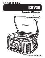 Preview for 1 page of Crosley Crosley Songwriter CD Burner CR248 Instruction Manual