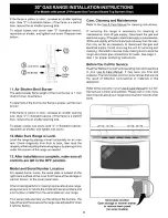 Предварительный просмотр 8 страницы Crosley CRP3160GQQA Installation Instructions Manual