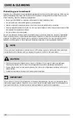 Preview for 22 page of Crosley CRSE233TB0 Use & Care Manual