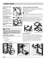 Предварительный просмотр 12 страницы Crosley CRSH268MB Use & Care Manual