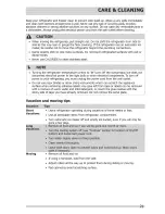 Preview for 21 page of Crosley CRT151HLW9 Use & Care Manual