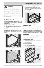 Предварительный просмотр 17 страницы Crosley CRTEH182TW0 Use & Care Manual