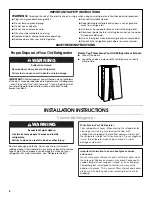 Preview for 2 page of Crosley CS22CFXTB01 User Instructions