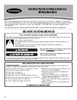 Preview for 14 page of Crosley CS22CFXTB01 User Instructions