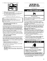 Preview for 21 page of Crosley CS22CFXTB01 User Instructions