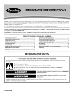 Crosley CS22CFXTS02 User Instructions preview