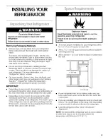 Preview for 5 page of Crosley CT14NKXJN00 Use & Care Manual