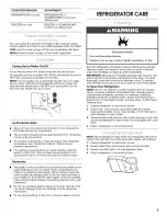 Предварительный просмотр 9 страницы Crosley CT14SKXRQ00 Use & Care Manual