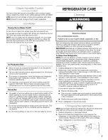 Preview for 9 page of Crosley CT18GKXRQ01 Use & Care Manual