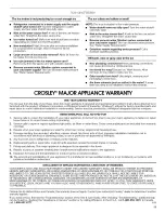 Preview for 11 page of Crosley CT18GKXRQ01 Use & Care Manual