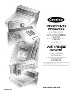 Crosley CUD4000T Use & Care Manual preview