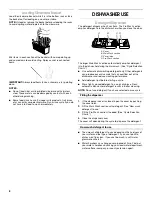 Preview for 8 page of Crosley CUD4000T Use & Care Manual