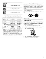 Preview for 9 page of Crosley CUD4000T Use & Care Manual