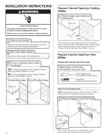 Preview for 6 page of Crosley CUD6710XB0 Installation Instructions Manual