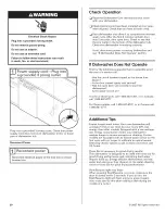 Preview for 20 page of Crosley CUD6710XB0 Installation Instructions Manual