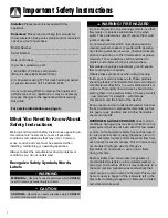 Preview for 2 page of Crosley CW-2 Use & Care Manual