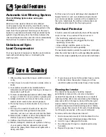 Preview for 8 page of Crosley CW-2 Use & Care Manual