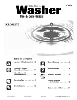 Crosley CW5500W Use & Care Manual preview