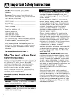 Preview for 2 page of Crosley CW5500W Use & Care Manual