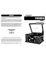 Crosley Director CR2405A Instruction Manual preview