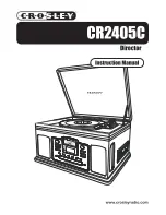 Preview for 1 page of Crosley Director CR2405C Instruction Manual