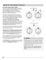 Предварительный просмотр 8 страницы Crosley ELECTRIC RANGE Use & Care Manual