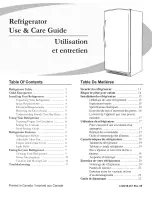 Preview for 1 page of Crosley FFCR17E Use & Care Manual