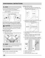 Preview for 10 page of Crosley French Door Bottom Freezer Use & Care Manual