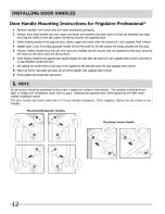 Preview for 12 page of Crosley French Door Bottom Freezer Use & Care Manual