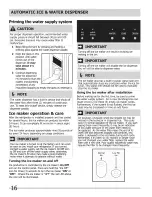 Preview for 16 page of Crosley French Door Bottom Freezer Use & Care Manual