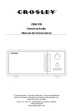 Предварительный просмотр 7 страницы Crosley Harmony CR3037B Instruction Manual