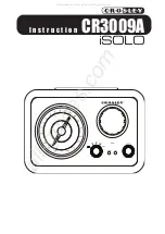 Crosley iSOLO CR3009A Instructions Manual preview