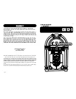 Предварительный просмотр 1 страницы Crosley Jukebox with CD CR12-1 Instruction Manual
