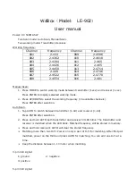 Crosley LE-902 User Manual предпросмотр