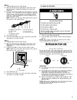 Предварительный просмотр 5 страницы Crosley Refrigerator Use & Care Manual