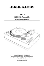 Crosley RSD3 Mini Instruction Manual preview