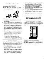 Preview for 9 page of Crosley SIDE BY SIDE REFRIGERATOR Use & Care Manual