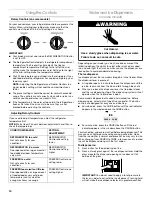 Preview for 10 page of Crosley SIDE BY SIDE REFRIGERATOR Use & Care Manual