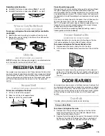 Preview for 15 page of Crosley SIDE BY SIDE REFRIGERATOR Use & Care Manual