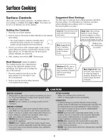 Предварительный просмотр 6 страницы Crosley Smoothtop Electric Range User Manual