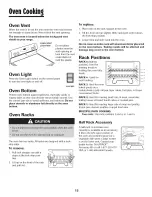 Предварительный просмотр 16 страницы Crosley Smoothtop Electric Range User Manual