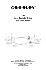 Crosley T150B Instruction Manual preview