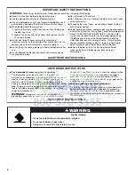 Предварительный просмотр 2 страницы Crosley TUD8700XS User Instructions