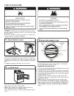 Preview for 7 page of Crosley W10096992A Use And Care Manual