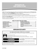 Crosley W10175450A User Instructions preview